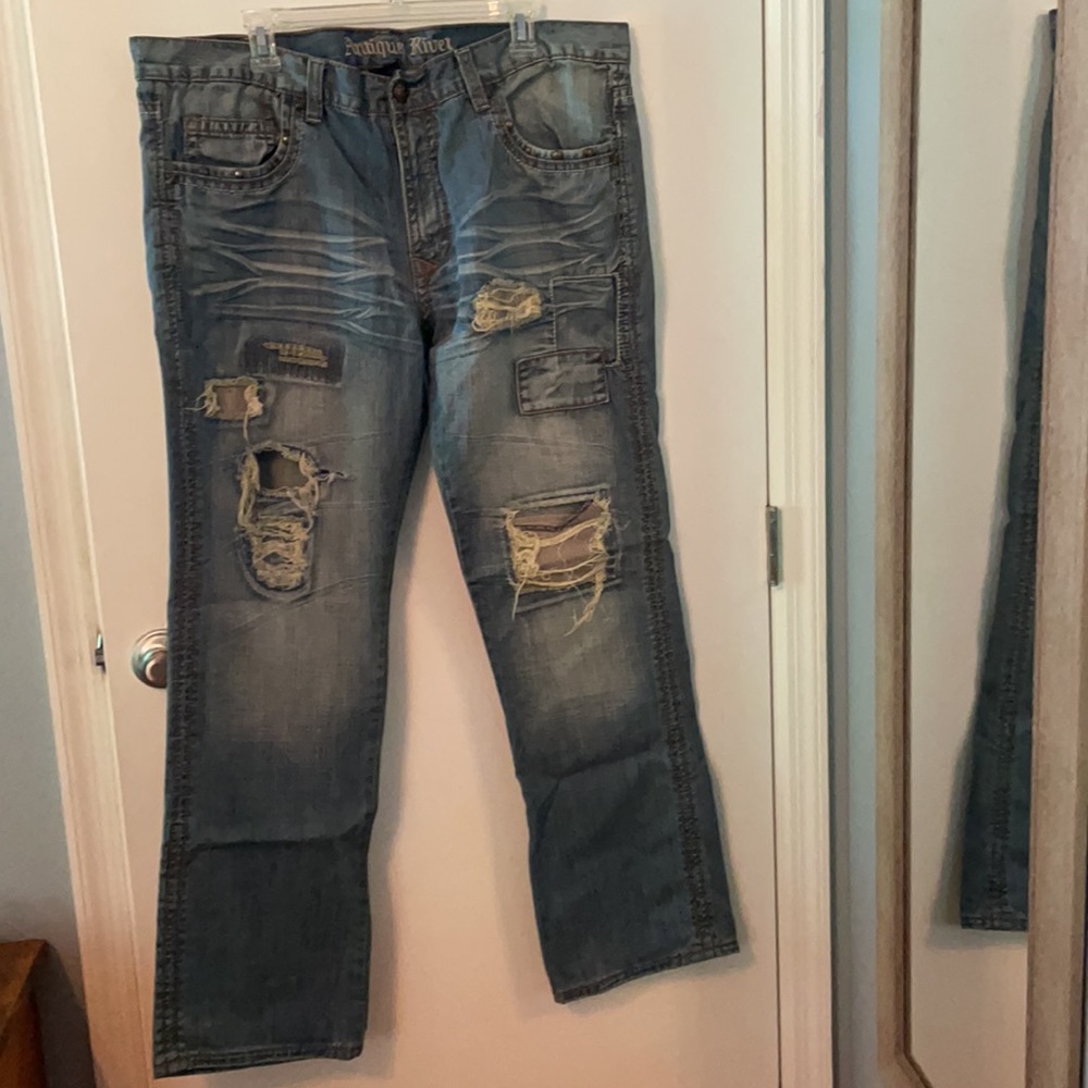 Men’s Antique Rivet Jeans Gem
